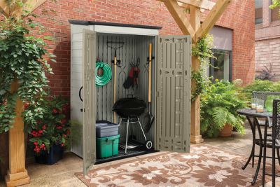 Vertical Outdoor Resin Storage Shed