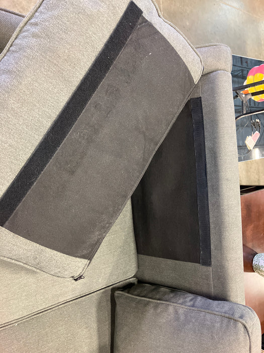 Grey Two-Seater Upholstered Loveseat (Used)