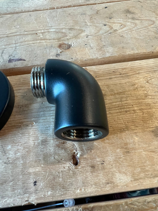 KOHLER Purist Wall-Mount Supply Elbow with Check Valve in Matte Black (new)