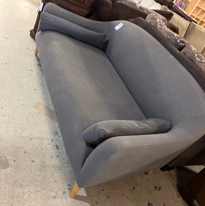Grey Couch with wooden legs (used)