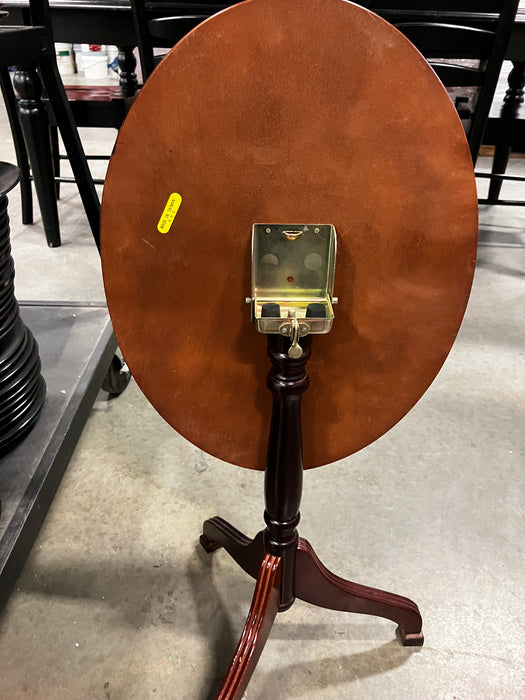 Bombay Oval Tilt-Top Wood Side Table (Used)