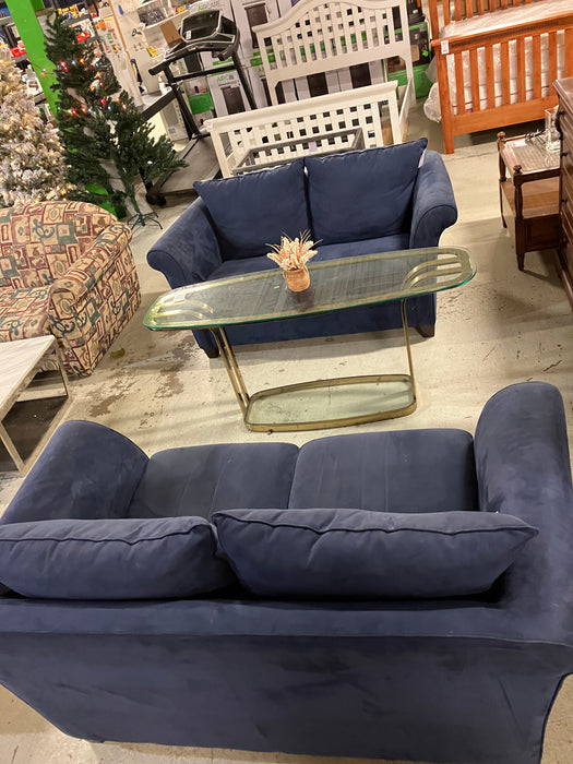 Blue Loveseat