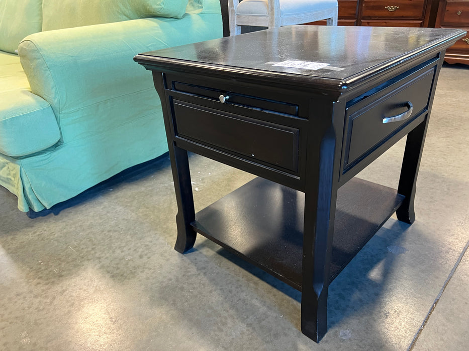 Espresso Drawer Nightstand with Tray (used)