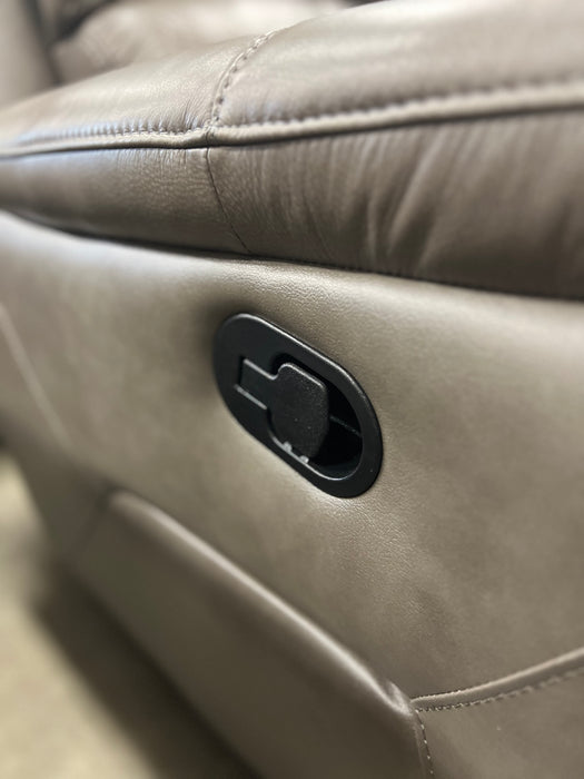 Grey Leather 2-Seater (new)