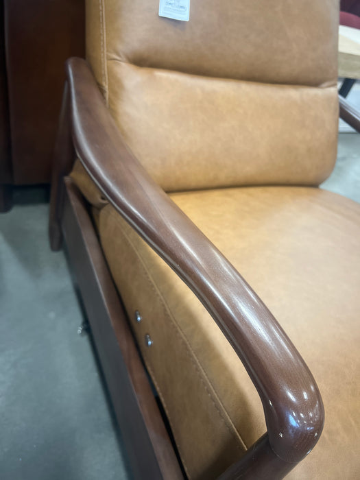 Camel Brown Leather Recliner