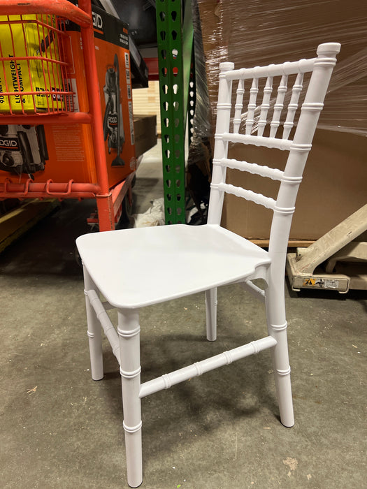 Flash Furniture Kids White Resin Chiavari Seat (new)