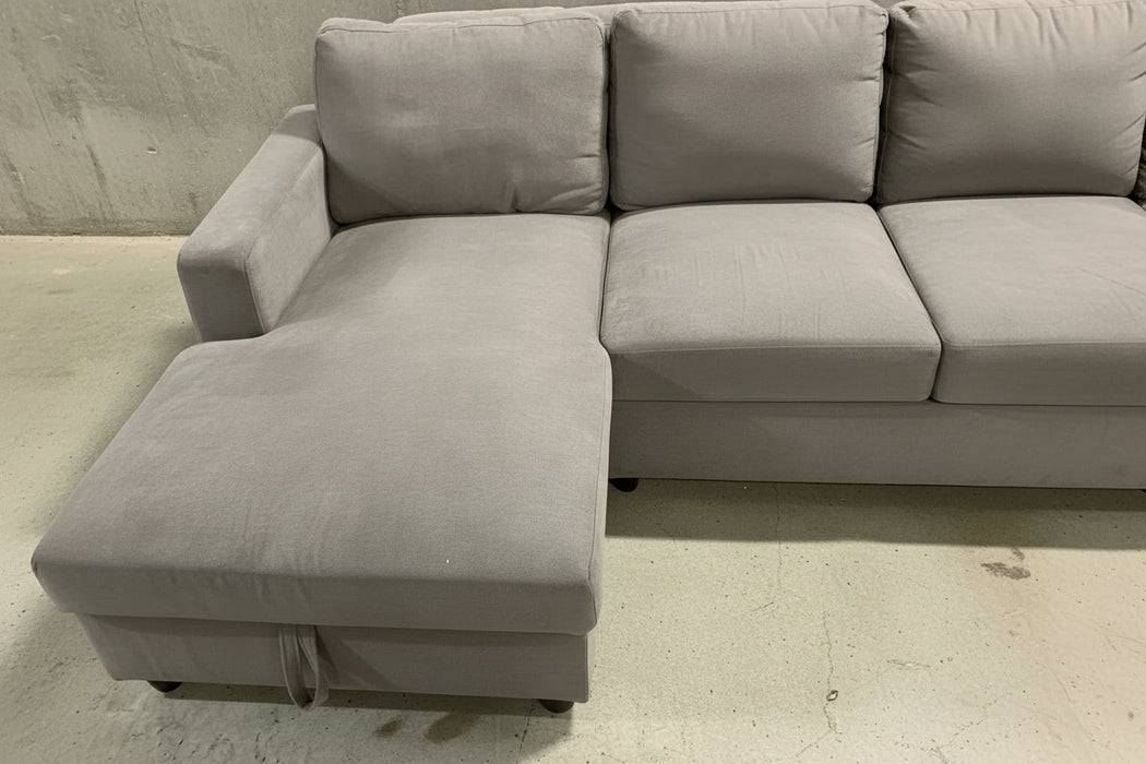 Modern Grey Sectional Sofa Bed