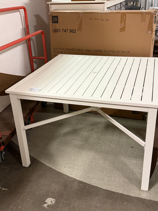Slat 42” Square Table (New)