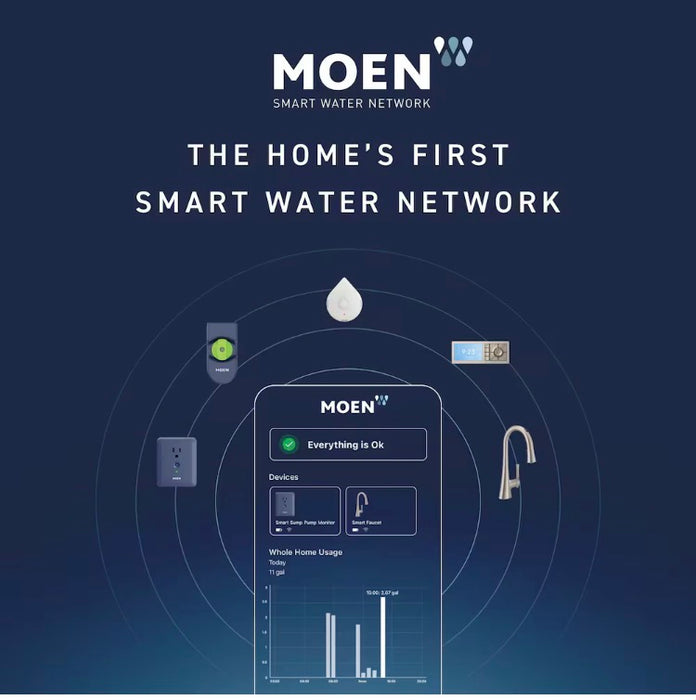 MOEN Smart Sump Pump Monitor/Water Leak Detector/Humidity Sensor