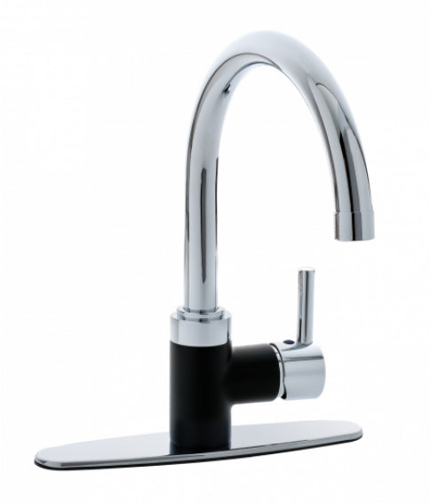 Black & Chrome Kitchen Faucet