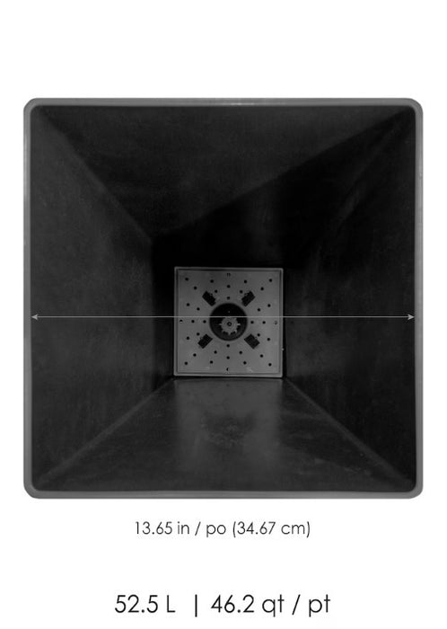 Tierra Verde 28-inch Capella Planter, Black