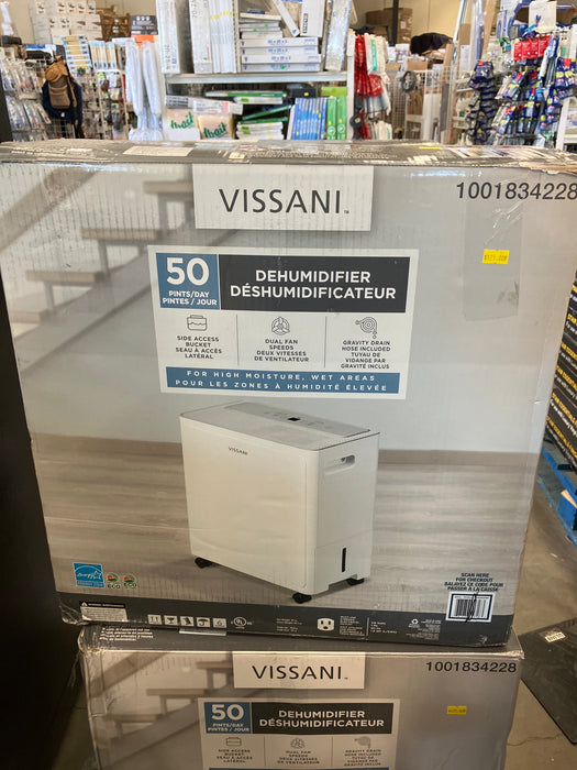 Vissani 50 Pint Dehumidifier (new)