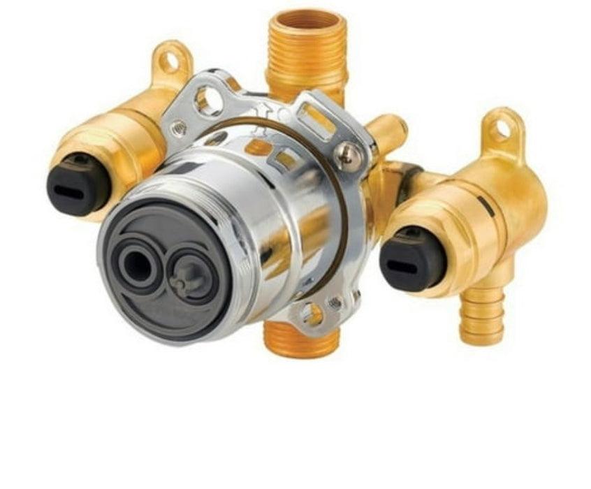 Gerber Treysta Tub & Shower Valve- Vertical Inputs W/ Stops- Crimp Pex - G00GS525S (new)
