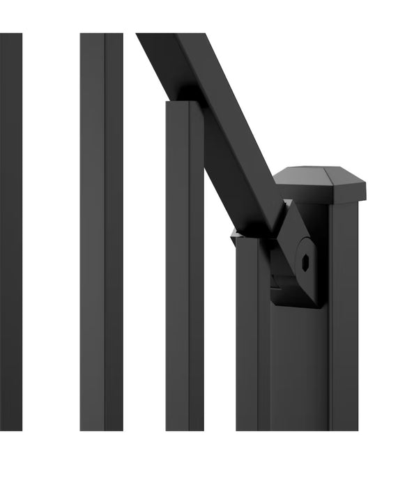 Barrette Outdoor Living 34" x 72" Powdercoated Steel Stair Rail Panel Black (new)