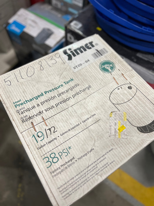 Pre-Charged Pressure Tank