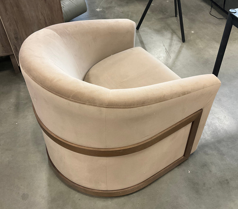 Comfortable Beige Oversized Accent Chair