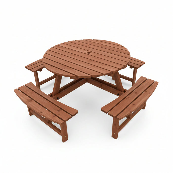 Wood Patio Dining Set