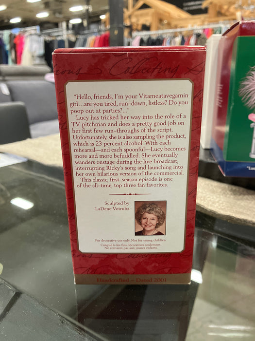 “I Love Lucy” Lucy Does a Commercial Hallmark Collector’s Keepsake Ornament