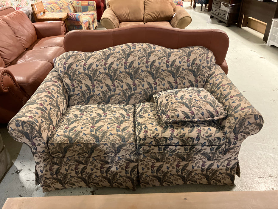Green floral Loveseat (used)