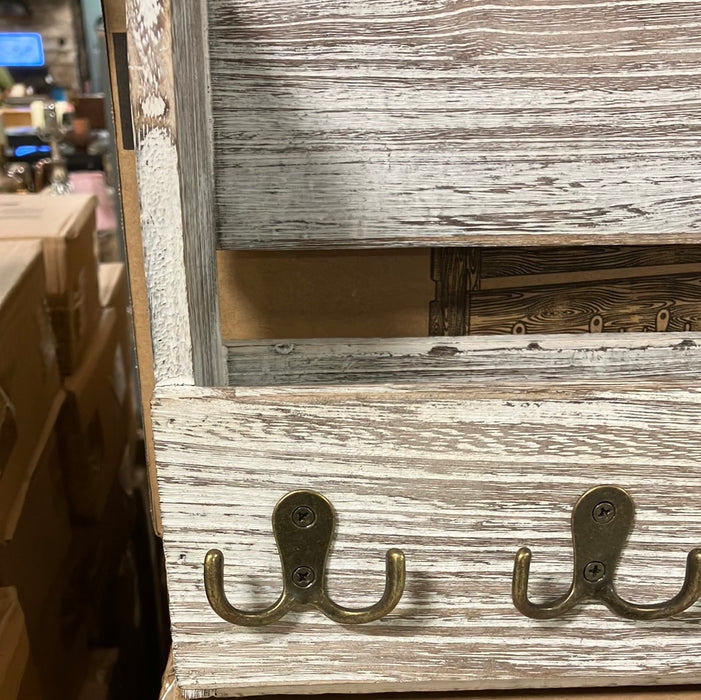 Rustic Wooden Mail Holder