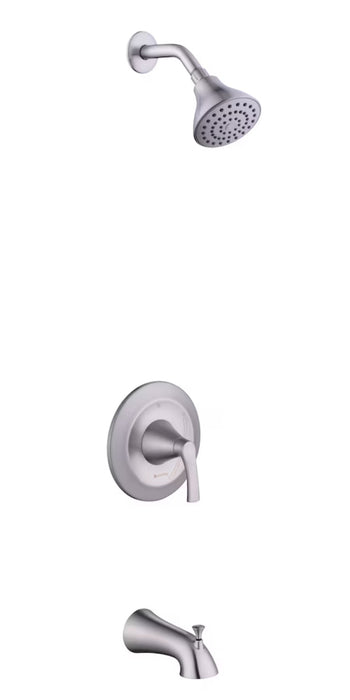 Arnette Single-Handle 1-Spray Tub and Shower Faucet in Brushed Nickel (New)