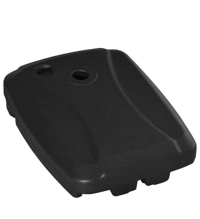 Outsunny Cantilever Offset Umbrella Base Stand with Wheels, Black (new)