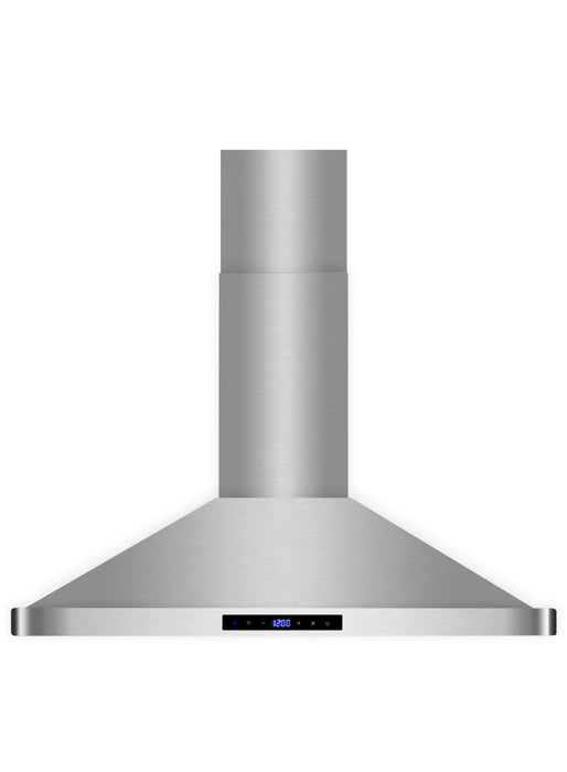Cosmo 36 in. Vista Collection Ducted Wall Mount Range Hood, Touch Controls, Stainless Steel (new)