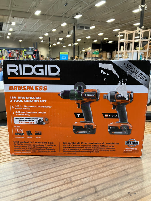 Rigid Brushless 18V Combo (new)