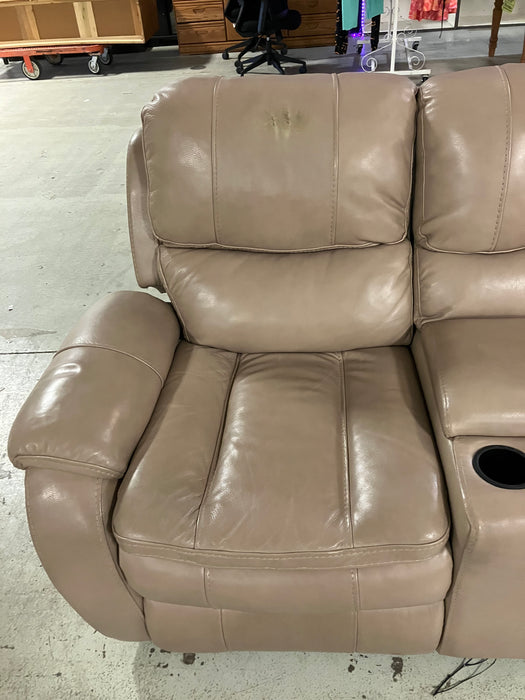 Beige Recliner Loveseat