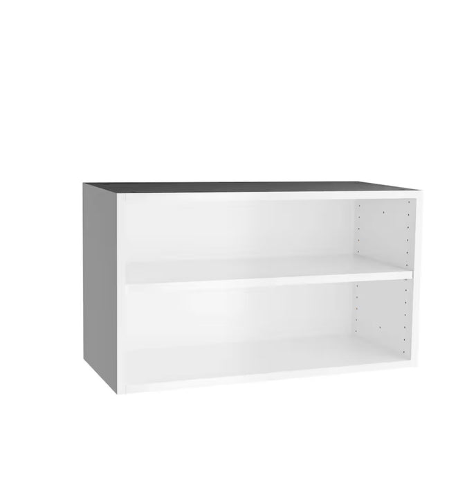 30 in W x 18 H x 14 D Assembled Kitchen Bridge Wall Cabinet, White (W3018) (new)