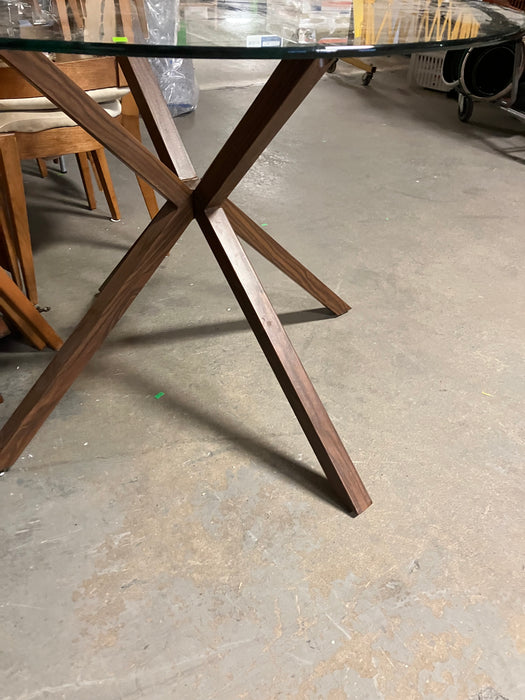 Glass Round Dining Table