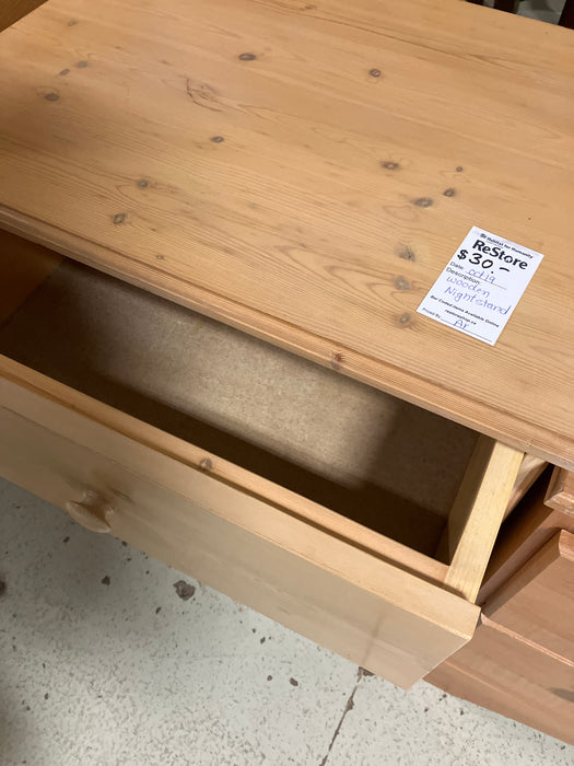 Wooden nightstand (used)