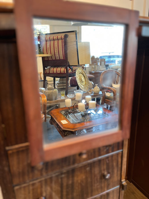 Armoire with Fold-Away Mirror