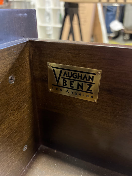 Vaughan Benz LA Modern Espresso Nightstand Gold Hardware (used)