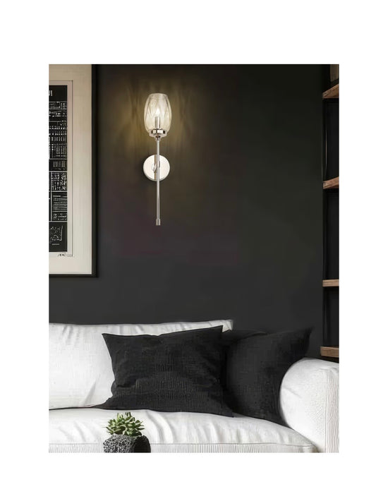 Z-Lite Cassian 5.5 inch Polished Nickel 1 Light Wall Sconce (new)