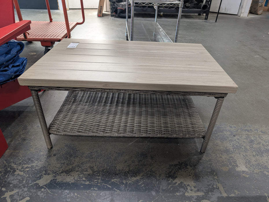 Hampton Bay Chasewood Rust resistant Steel Square Coffee Table