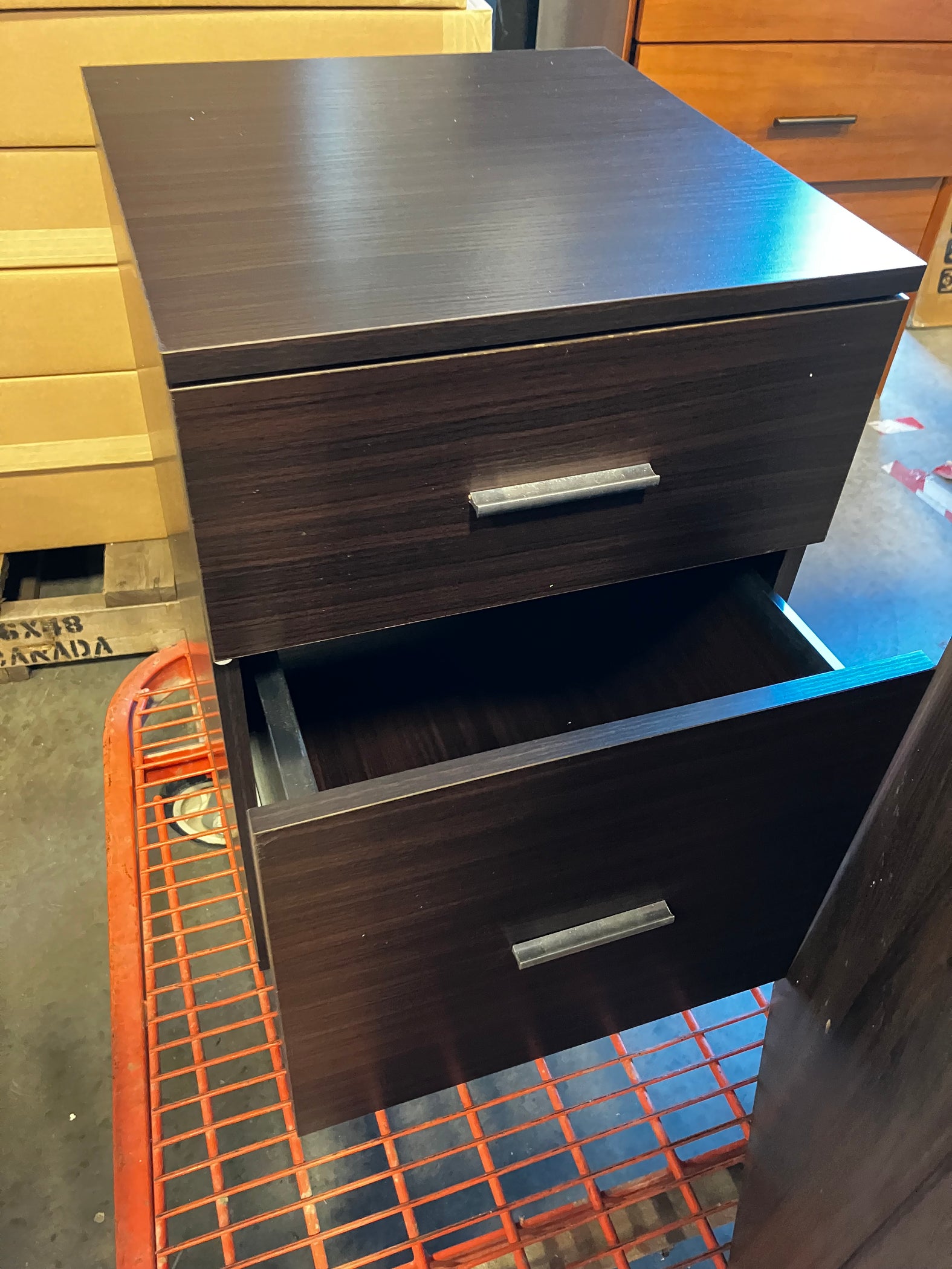 Filing Cabinet Vinsetto Two Drawer Brown For Letters — Habitat for ...