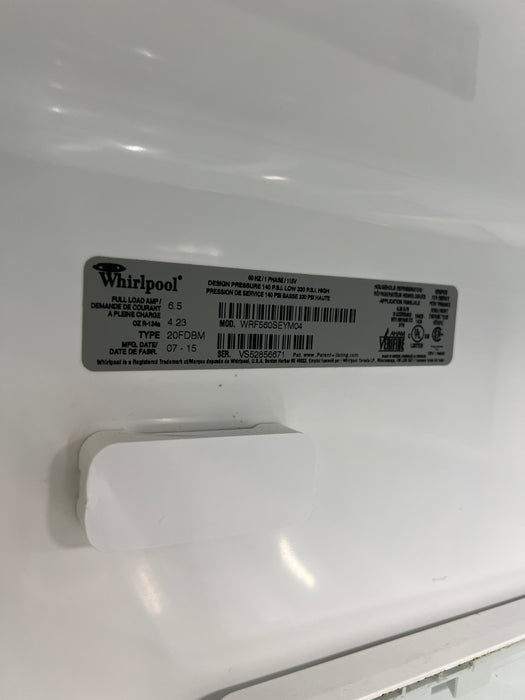 Whirlpool WRF560SEYM04 French Door Fridge with Freezer Drawer and Water Dispenser (used)