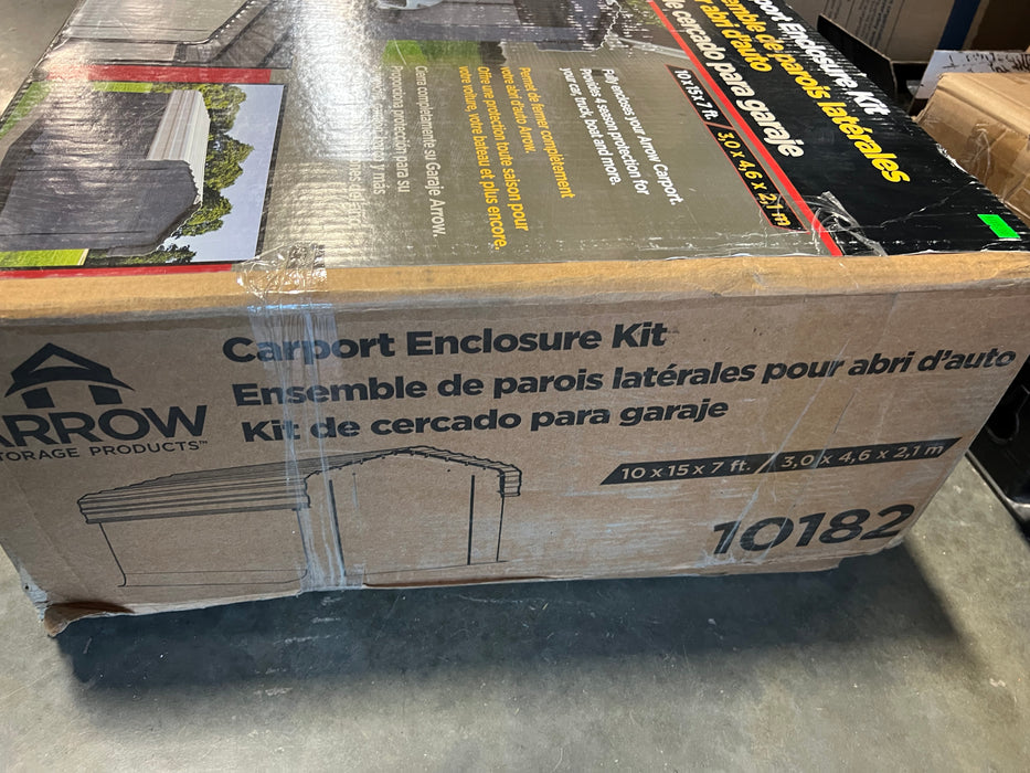 Arrow Carport Enclosure Kit (new)