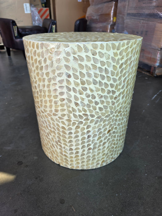Clarinda Drum End Table - Colour Natural - 1730EC-28NAT