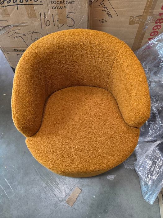 27.56" Swivel Barrel Chair - Upholstery Colour Orange - l-W52763470