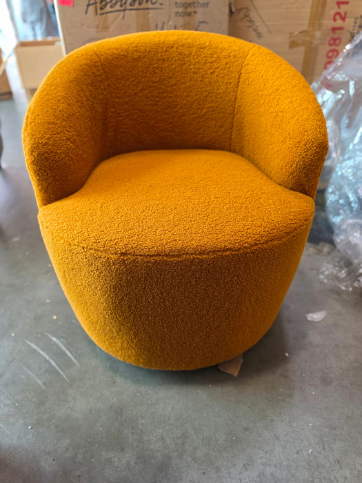 27.56" Swivel Barrel Chair - Upholstery Colour Orange - l-W52763470