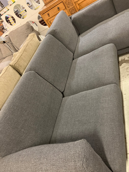 Grey sectional sofa (used)