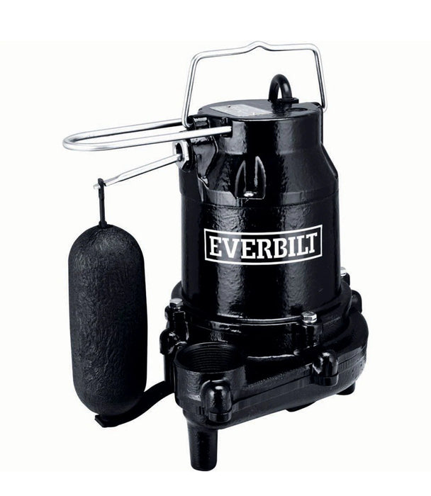 Everbilt 1/2 HP Cast Iron Sump Pump (New)