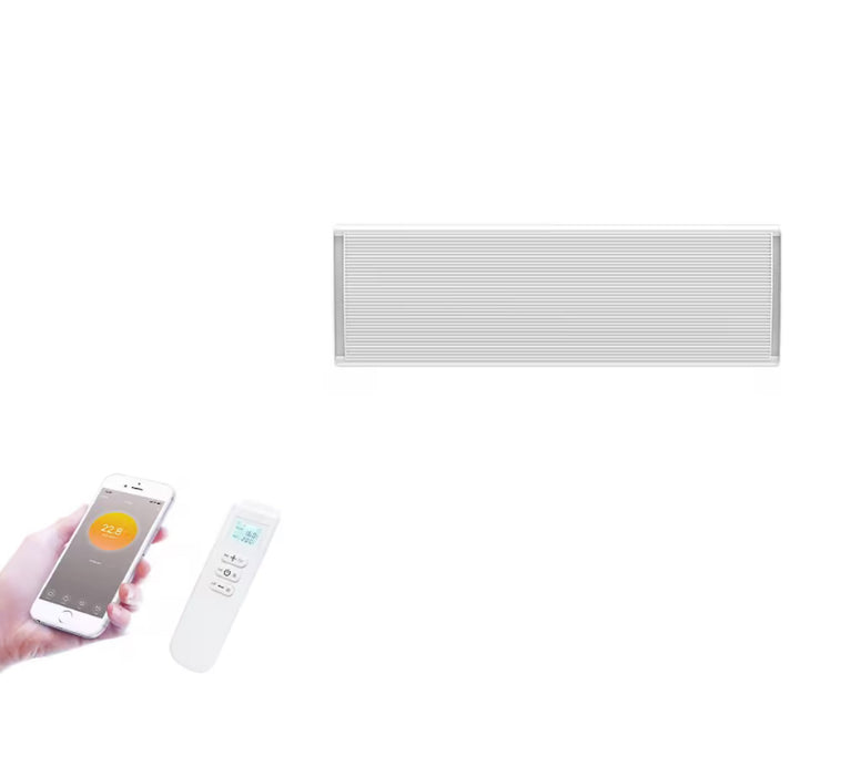 Wexstar Ultra 1000W White Wall/Ceiling Infrared Heater with w/Built-in Thermostat Wi-Fi Smart Phone connection and Remote Control. (New)