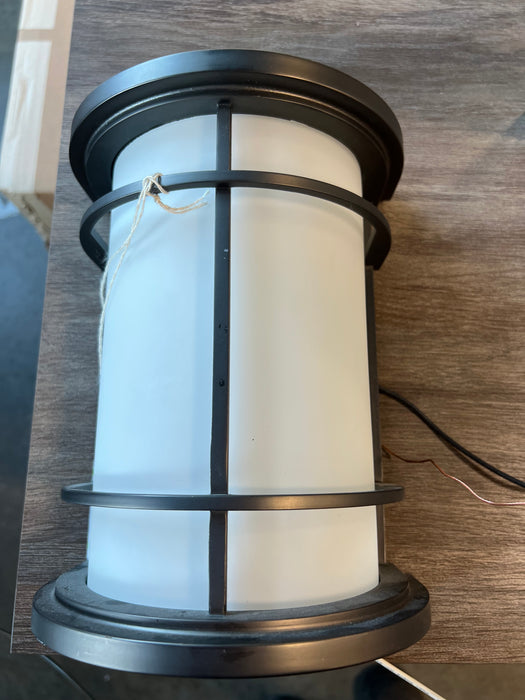 Brushed Grey Frosted Exterior Sconce Light (new)