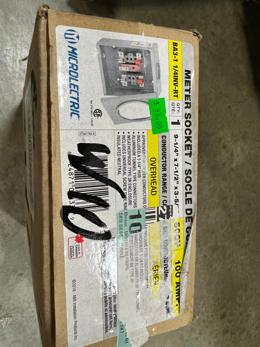 Micro electric Overhead Meter Socket Shallow