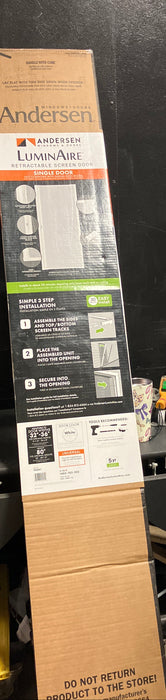 Andersen LuminAire 32-inch to 36-inch W x 78-inch H White Retractable Screen for Single Entry Door (new)