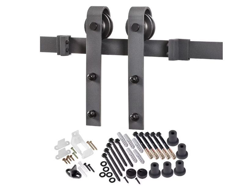 TRUporte 36-inch x 84-inch Pine K Design Rustic Barn Door with Hardware Kit (New)