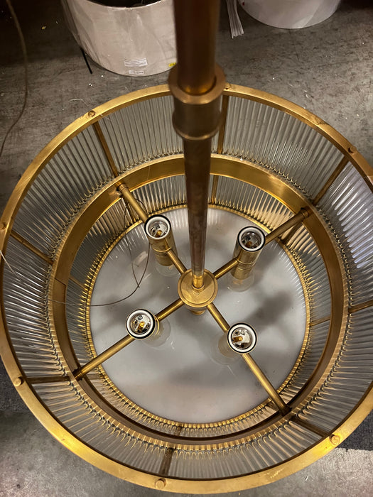 Allen Large Natural Brass Chandelier (Used)